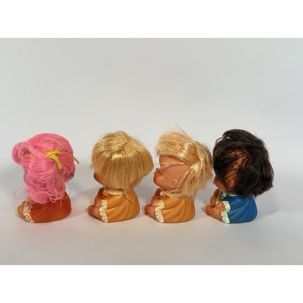 Lot of 4 Moody Cuties Vinyl Rubber Toy Dolls 1960s Vtg 3.5" - Picture 7 of 10
